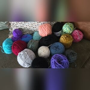 Yarn Bundle Colorful Crochet Knit Craft (Bundle#2)